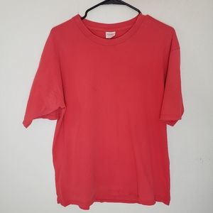 90s Vintage Windridge Mervyns Cotton Pink Blank Shirt Mens Large Made In USA